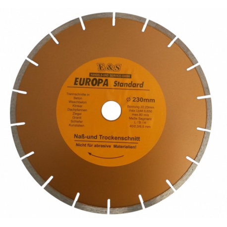Diskas deimantinis 300mm 2.2*3.2*7.0 Europa