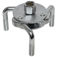 oil filter wrench Adjustable-type 3 prong (63-100mm knurled legs adapter 1/2"+3/8") (AvtoDelo) 40517