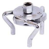 oil filter wrench Adjustable-type 3 prong (35-75mm knurled legs adapter 1/2"+3/8") (AvtoDelo) 40518