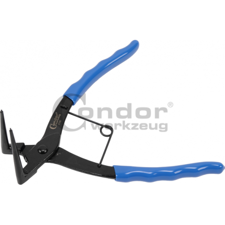 Circlip Pliers, for deep-seated rings, 90° offset, 185 mm