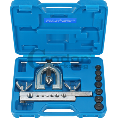 Double Flaring Tool Kit, for copper pipes, 7 punches
