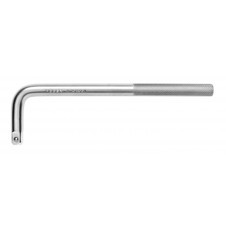 HOEGERT 1/2" socket L-shape extension handle wrench, 254 mm long, CrV
