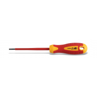 Insulated slotted screwdriver 2,5 x 75 mm, 1000 V, S2 steel HOEGERT HT1S902