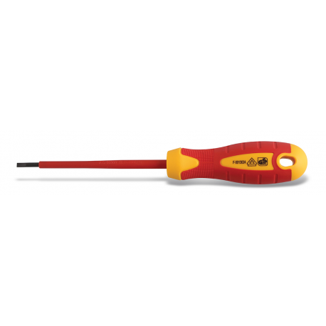 Insulated slotted screwdriver  4 x 100 mm, 1000 V, S2 steel