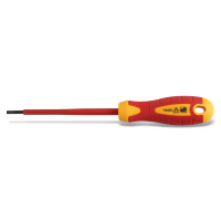 Insulated slotted screwdriver  5,5 x 125 mm, 1000 V, S2 steel HOEGERT HT1S905
