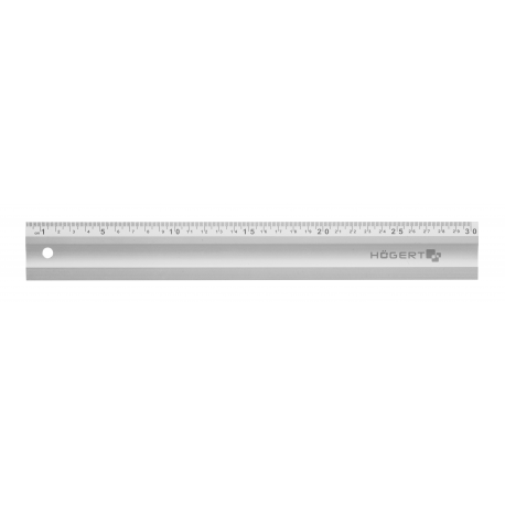 HOEGERT Aluminium ruler 400 mm