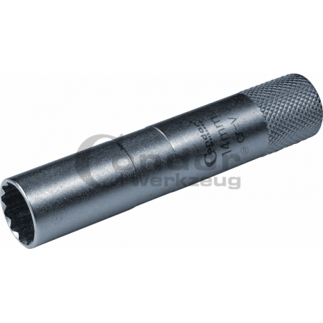 Spark Plug Socket, 3/8", 90 mm long, bi-hex 14 mm