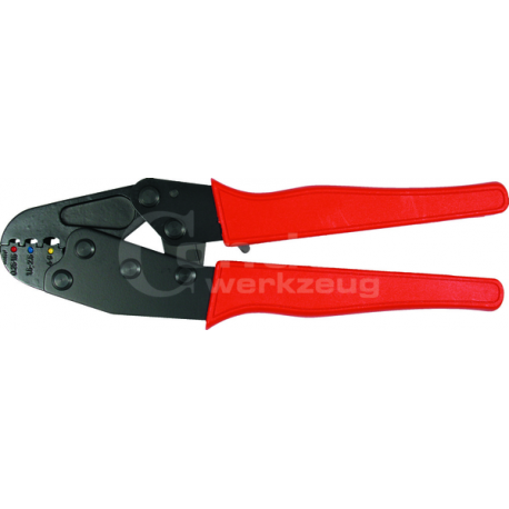 Ratchet Crimping Pliers, insulated terminals  0.25-6 mm²