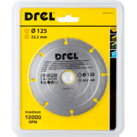 Pjovimo diskas deimantinis medžiui, PVC 125 mm
