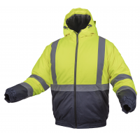 OKER Светоотражающая куртка с бомбардировщиком, желтая XL