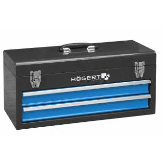 Metalinė įrankių dėžė su 2 stalčiais HOEGERT HT7G074 