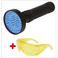 Žibintuvėlis UV+akiniai