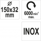 Vielinis diskinis šepetys INOX 32mm/ 150mm