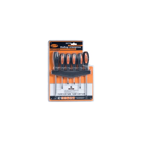 screwdriver set (АvtоDеlо) 6 tools (round rod) (30770)