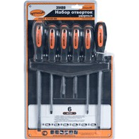 screwdriver set (Avtodelo) 6 pcs (power)( with square rod) (39480)