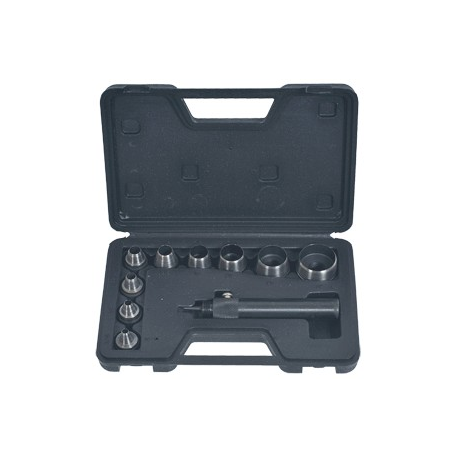 hollow punch kit 10pcs 50-320mm (plastic case) (AvtoDelo) (40418)