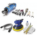 Pneumatic grinders and accessories